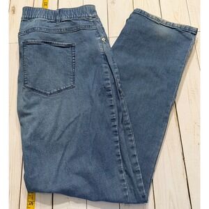 J Jill Jeans Womens Tried & True Fit‎ Straight Leg Med Wash Denim Sz 18